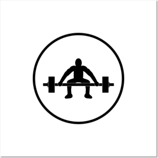 Weight Lift Sign Logo Posters and Art